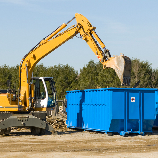 how does a residential dumpster rental service work in Los Minerales Texas